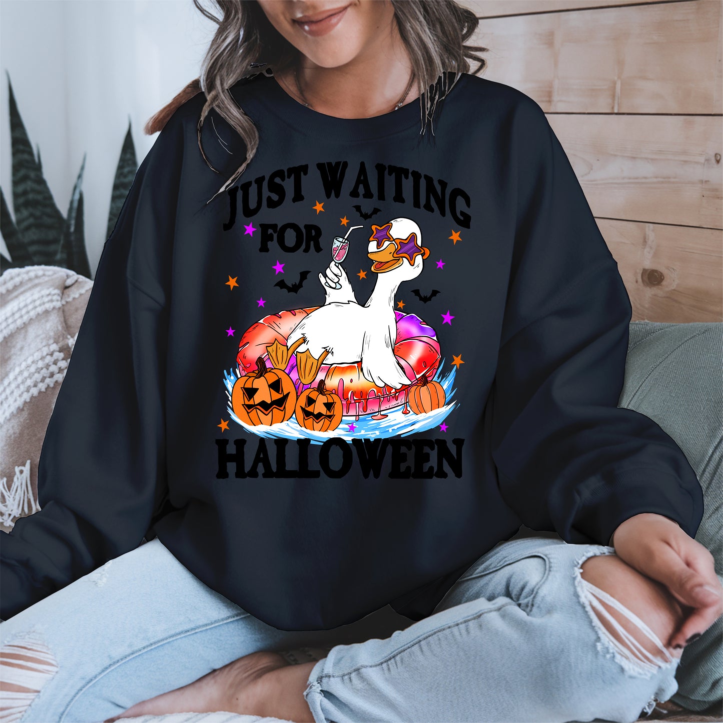 Just waiting for Halloween halloween shirt