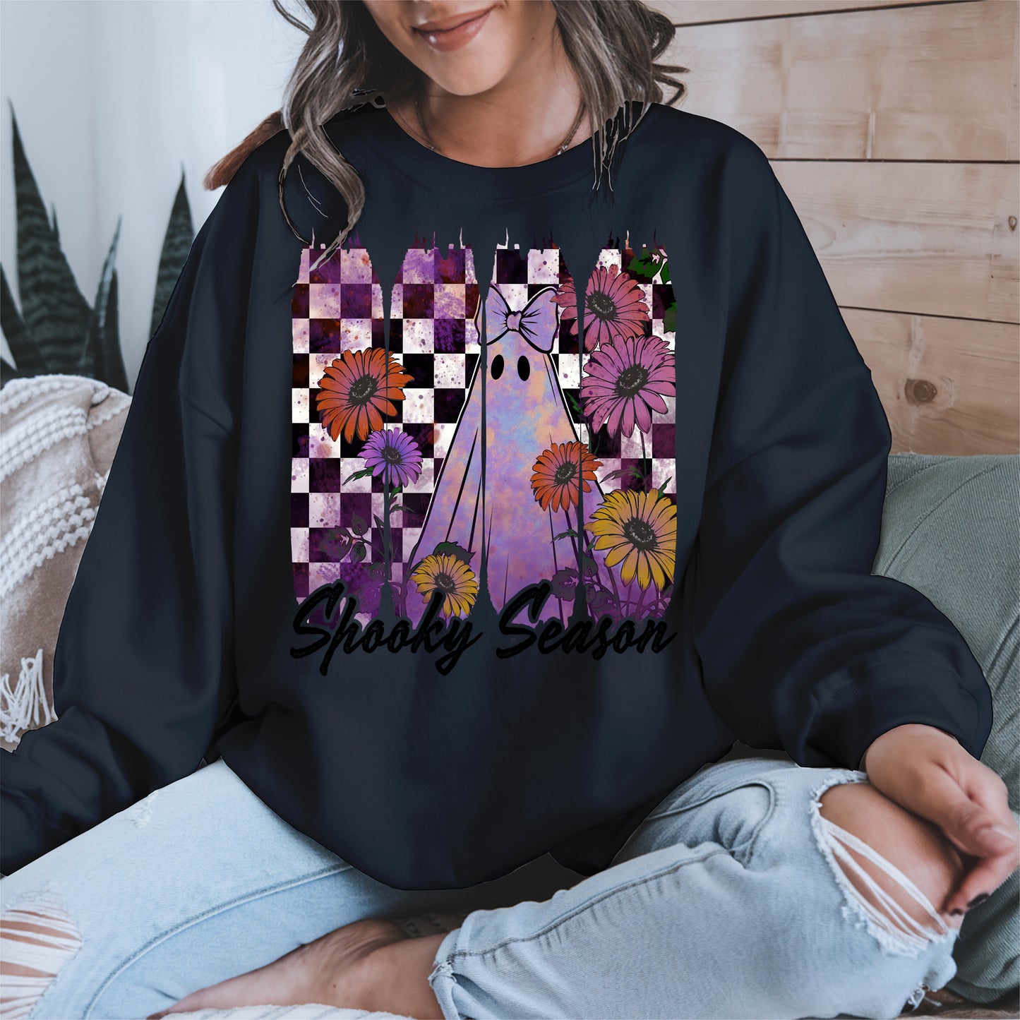 Floral Ghost Halloween shirt
