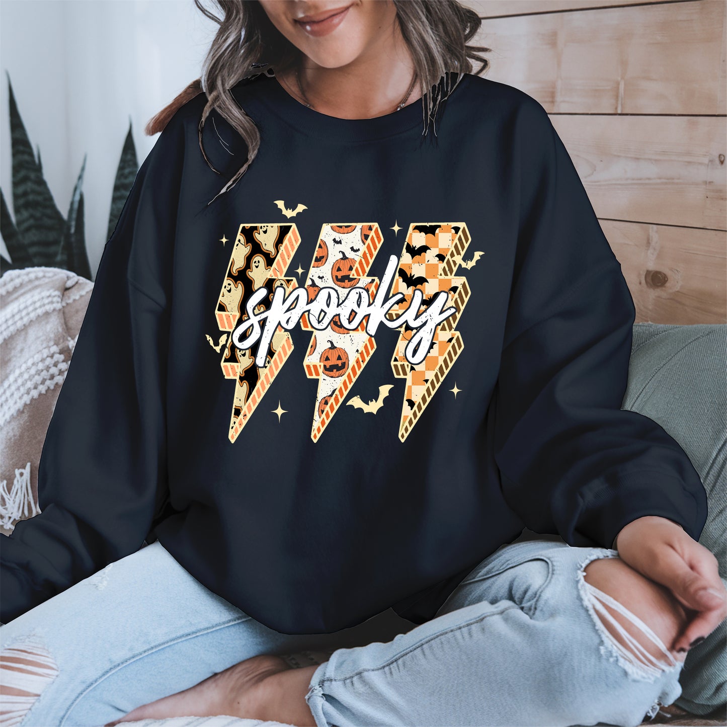 Spooky Lightning Bolt Halloween shirt