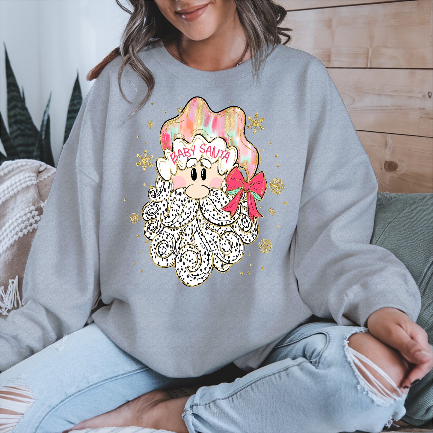 Santa Baby Shirt, Cute Christmas Sweatshirt, Hoodie