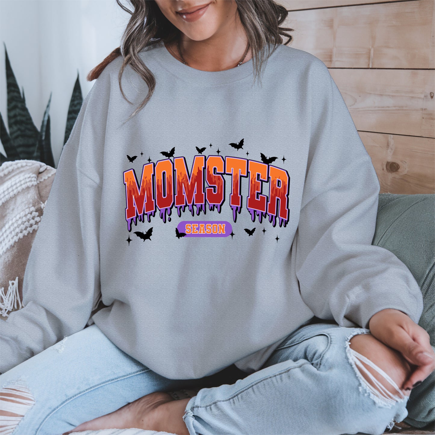 Momster Season Shirt Hoodie Sweatshirt for Halloween Moms