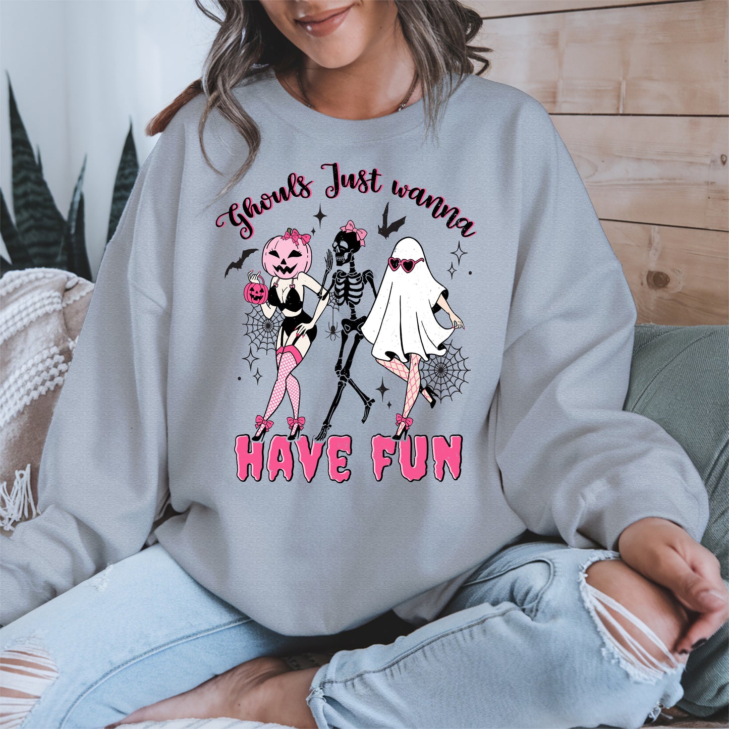 Ghouls Just Wanna Have Fun Halloween Pinup Design
