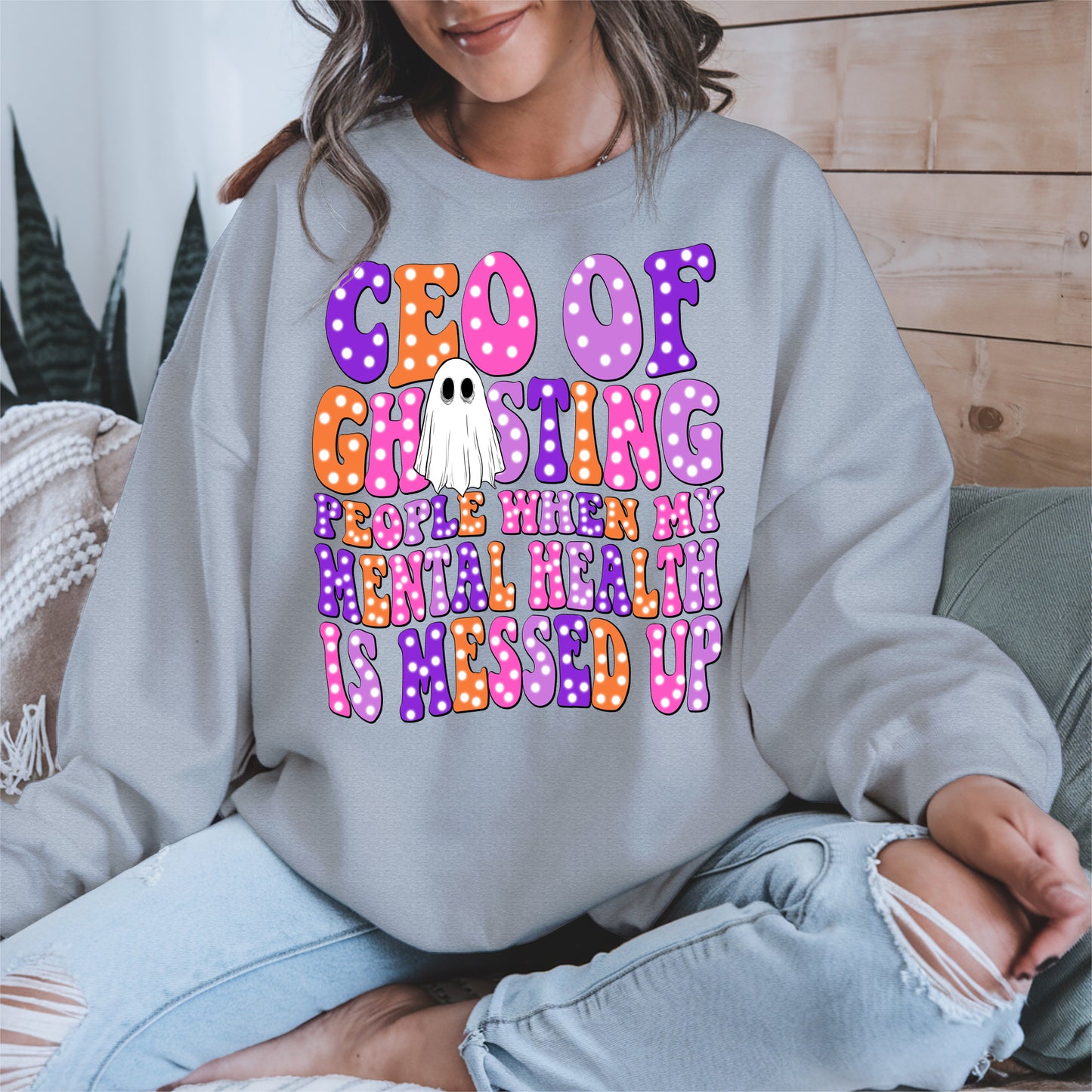 CEO of Ghosting Mental Health Shirt - Funny Ghost Tee