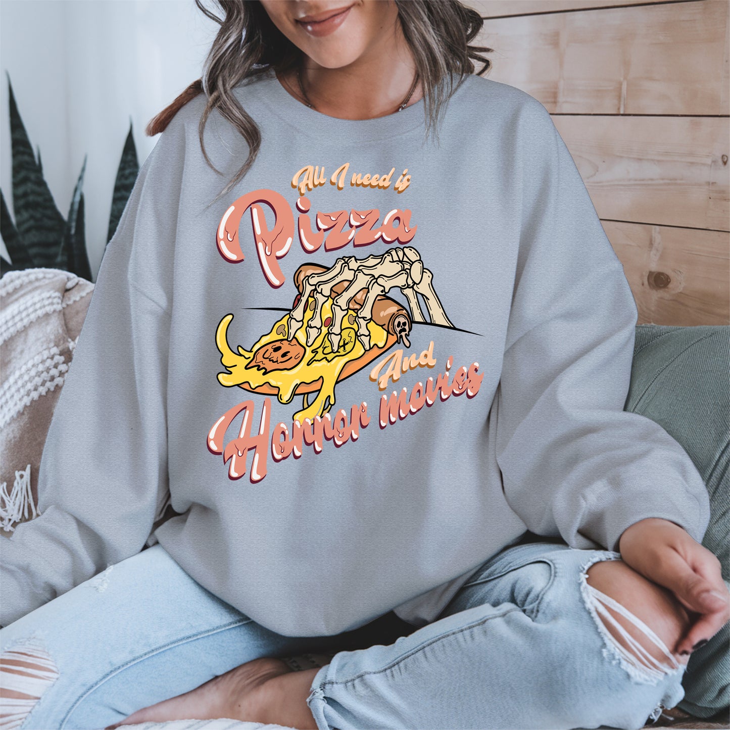 All I Need Is Pizza And Horror Movies Shirt