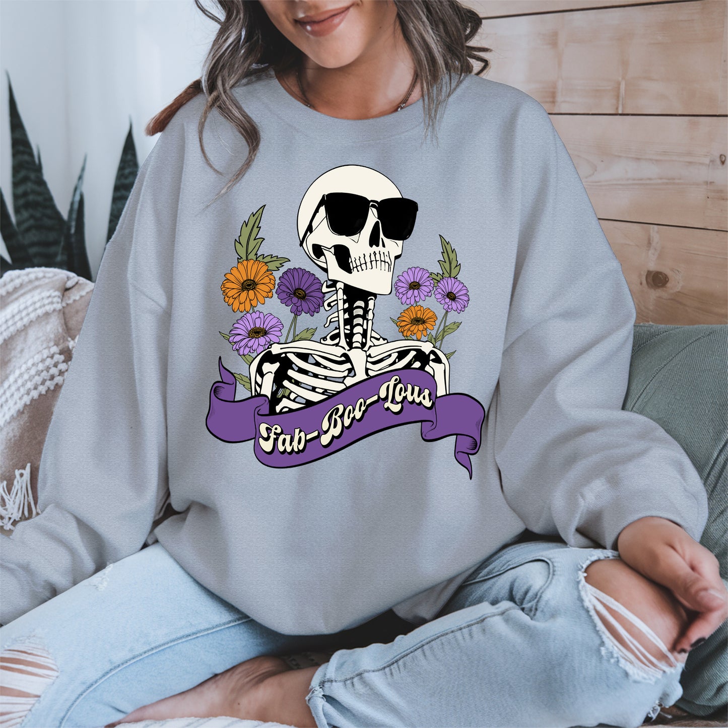Fab-Boo-Lous Skeleton Halloween Shirt