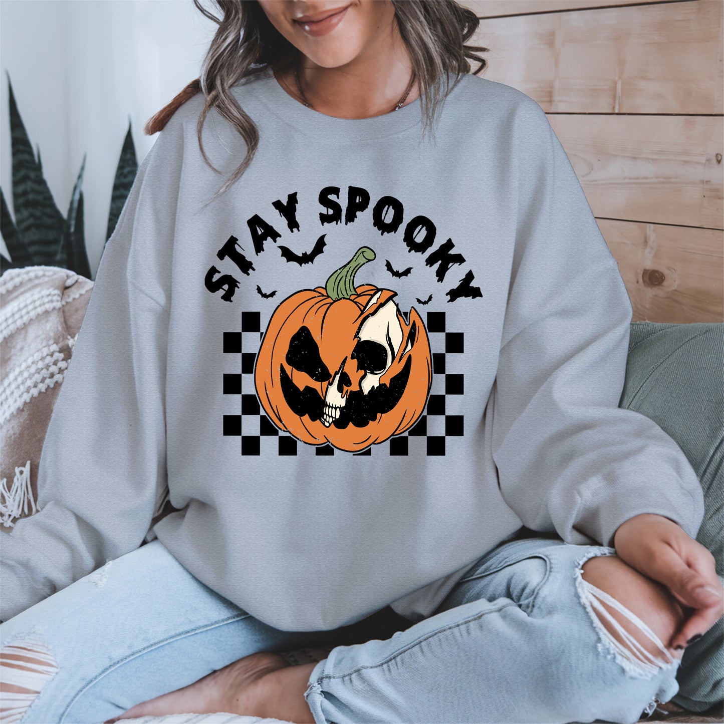 Creepy Skull Pumpkin Halloween Shirt