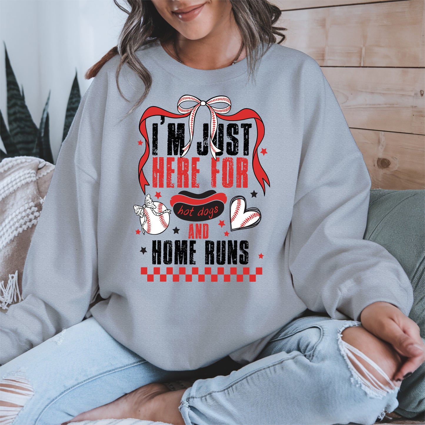 Here For Hot Dogs Baseball Shirt Sport Tee Hoodie Sweatshirt