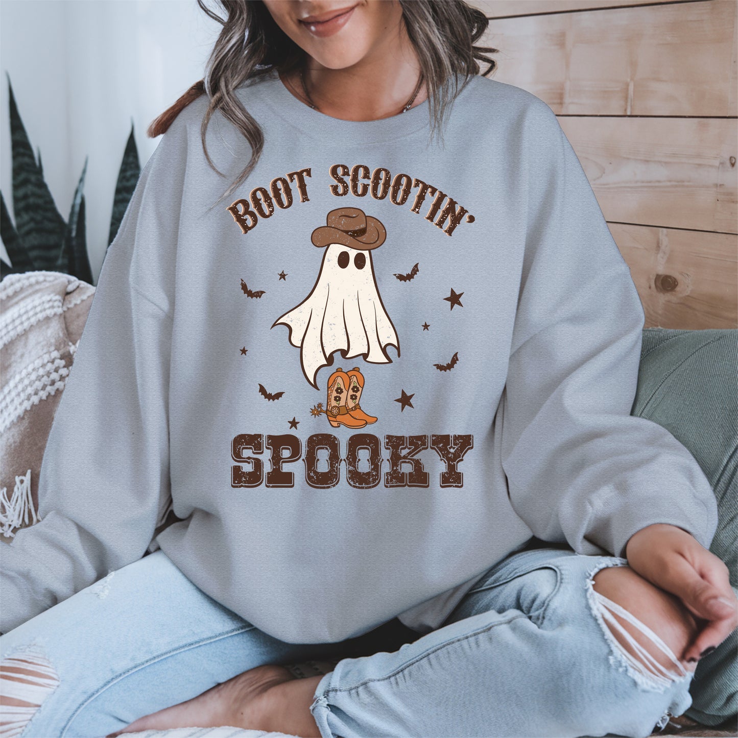 Boot Scootin Spooky Ghost Tee