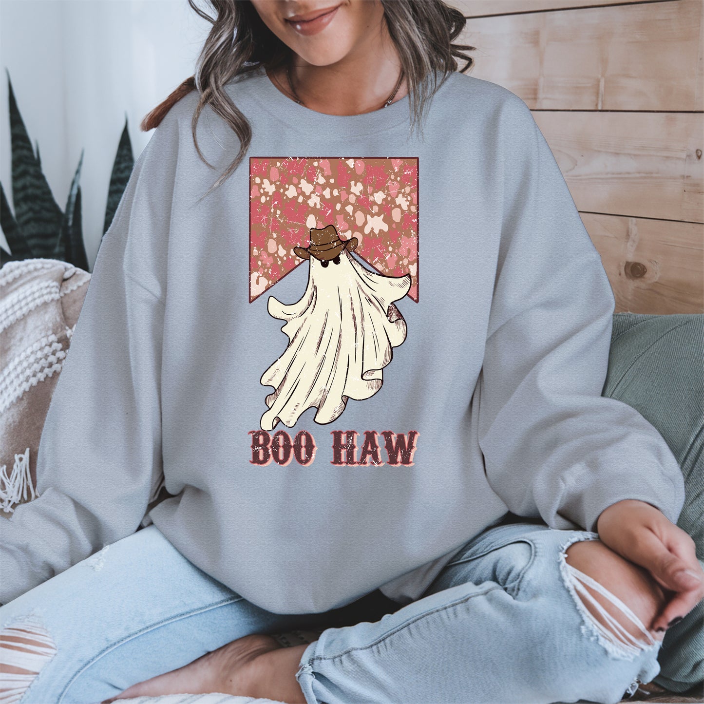 Boo Haw Western Ghost Cowgirl Tee