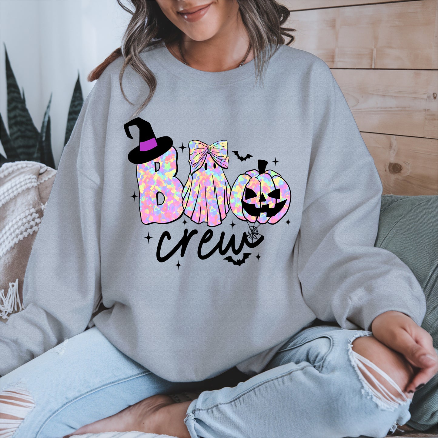 Boo Crew halloween shirt and hoodie
