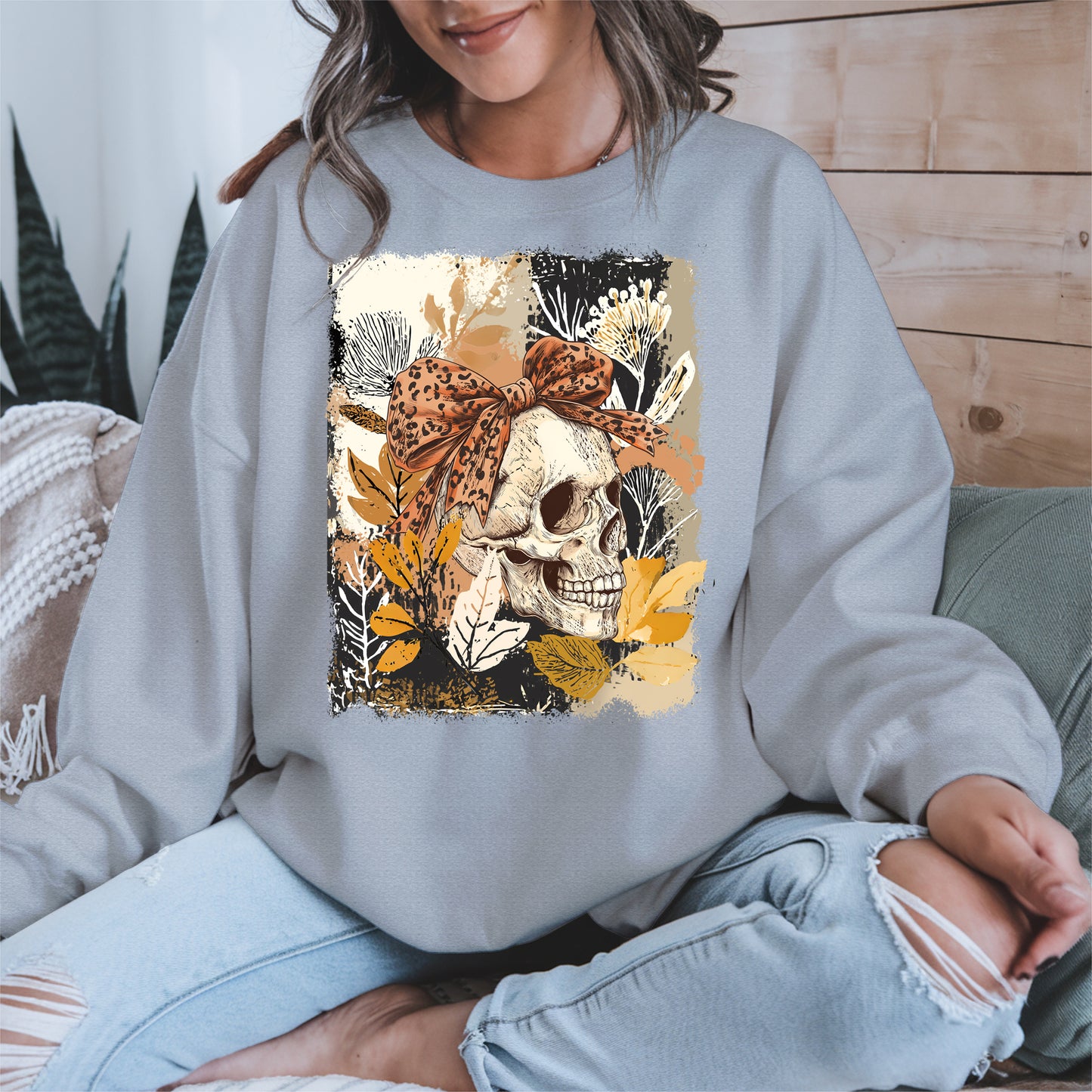 Skull Coquette Boho halloween shirt