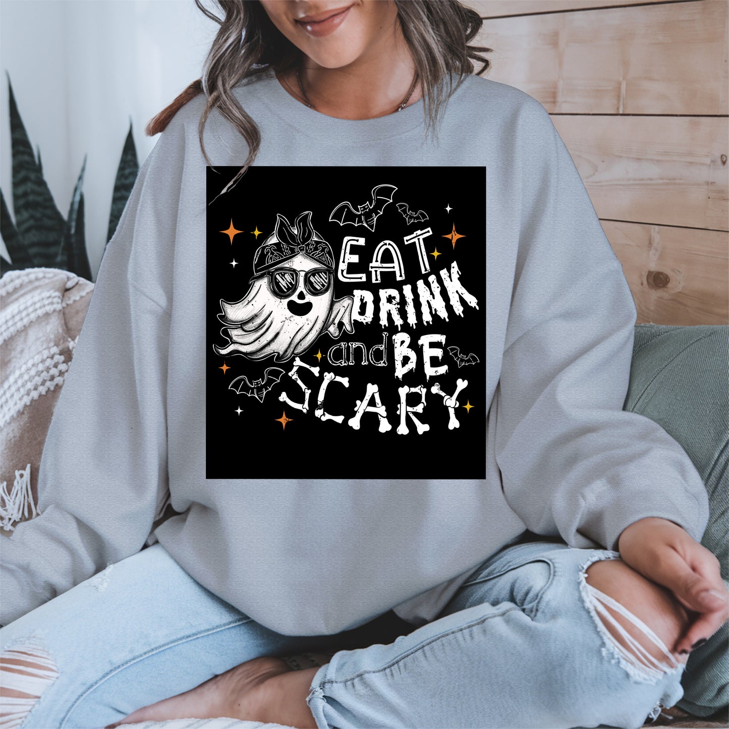 Eat Drink and Be Scary halloween shirt
