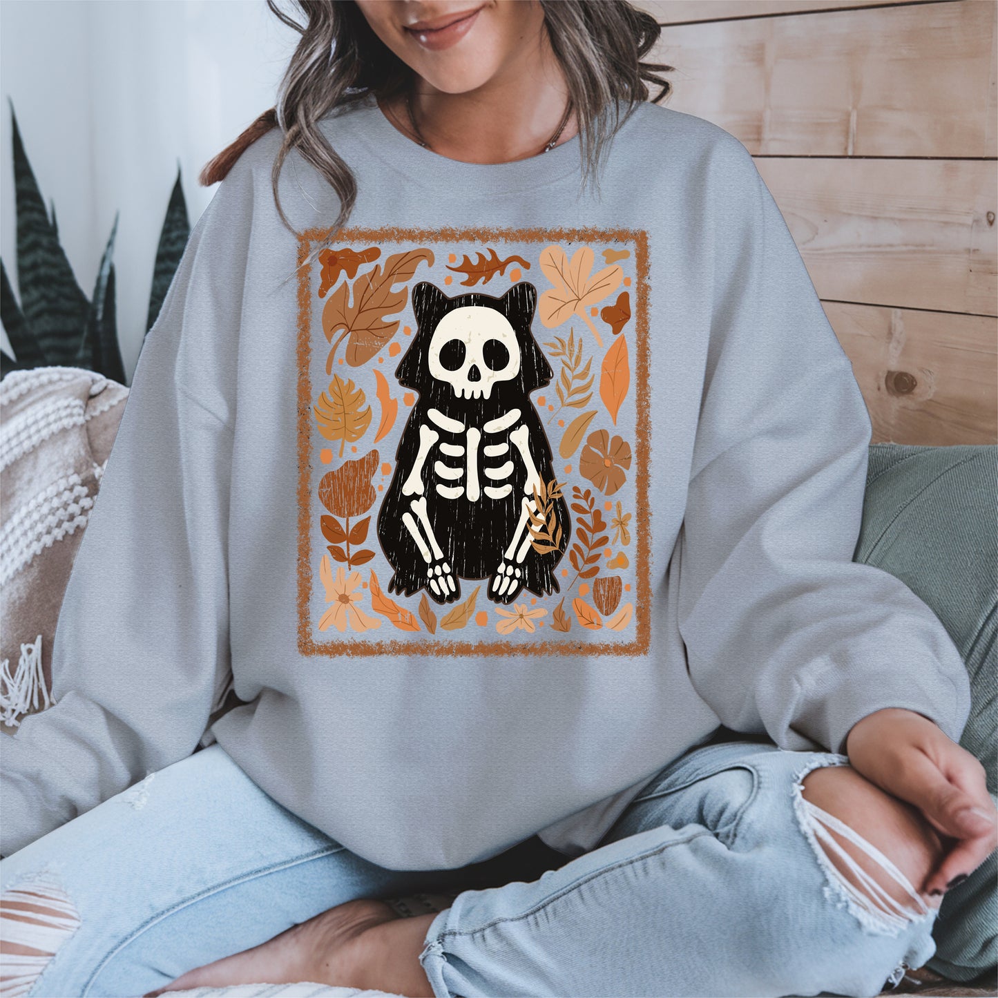 Halloween raccoon floral halloween shirt