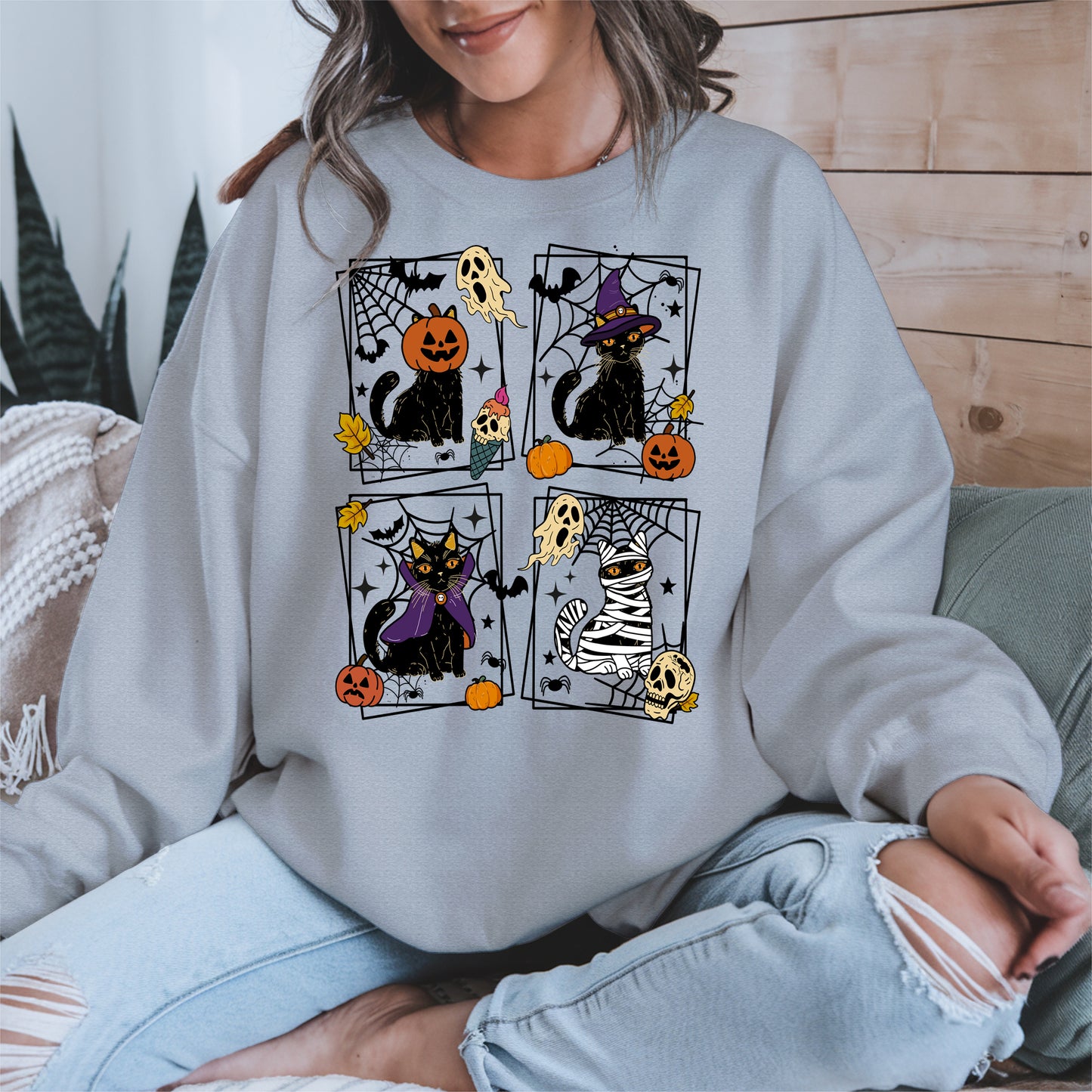 Black Cat Halloween shirt and hoodie