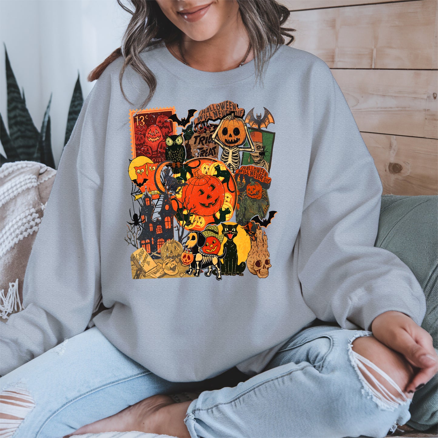 Collage Halloween shirt and hoodie