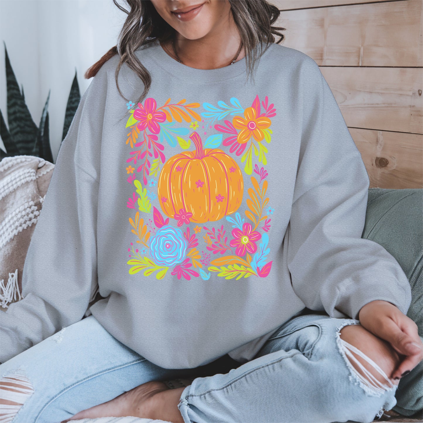 Neon Pumpkin halloween shirt