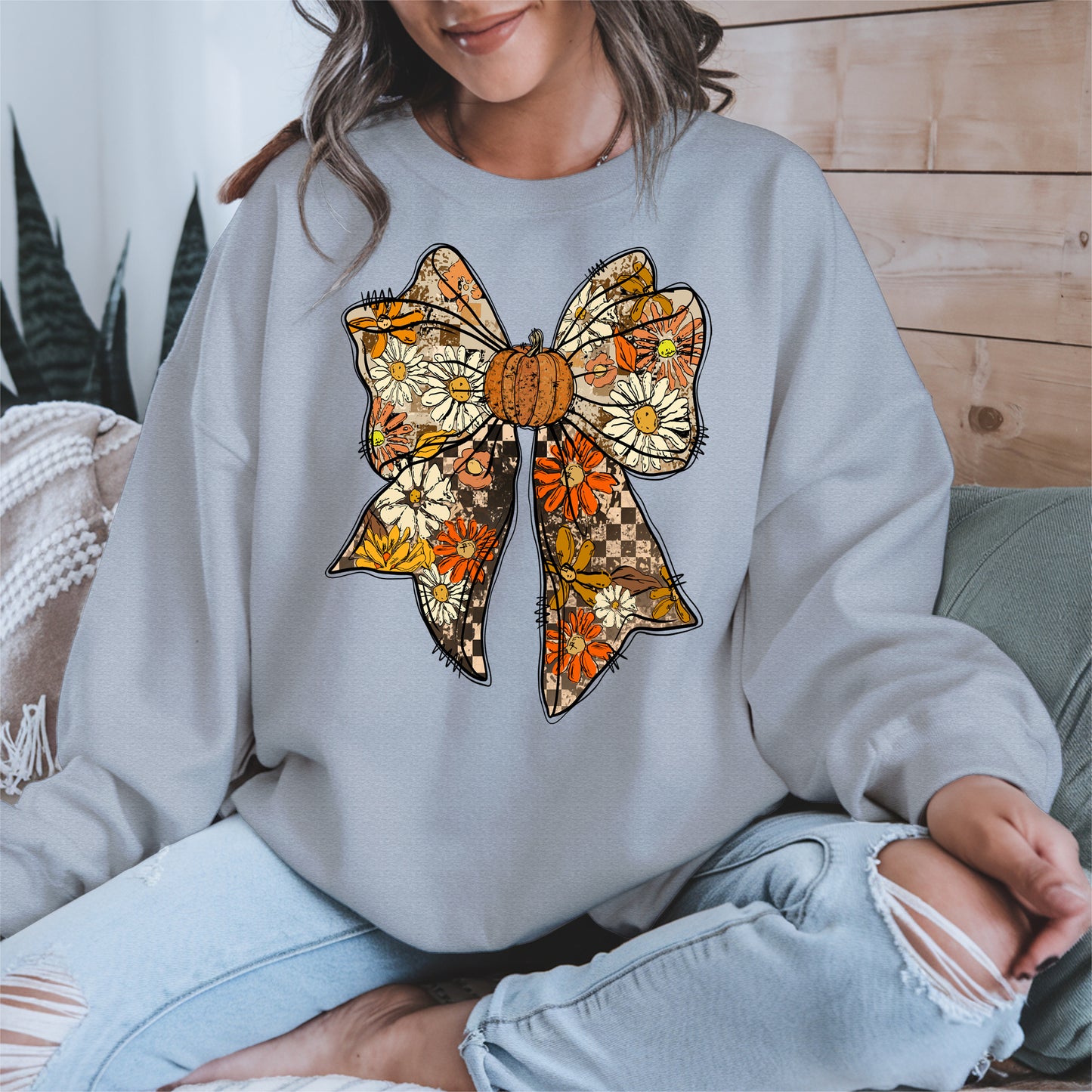 Floral Halloween Coquette Bow shirt
