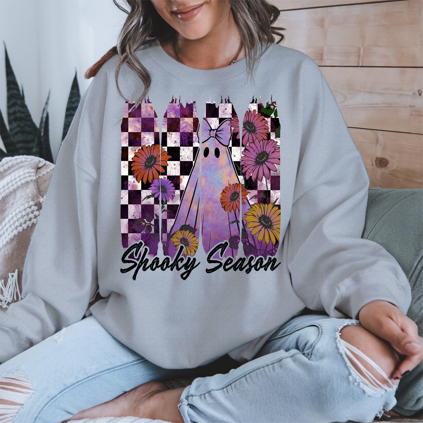 Floral Ghost Halloween shirt