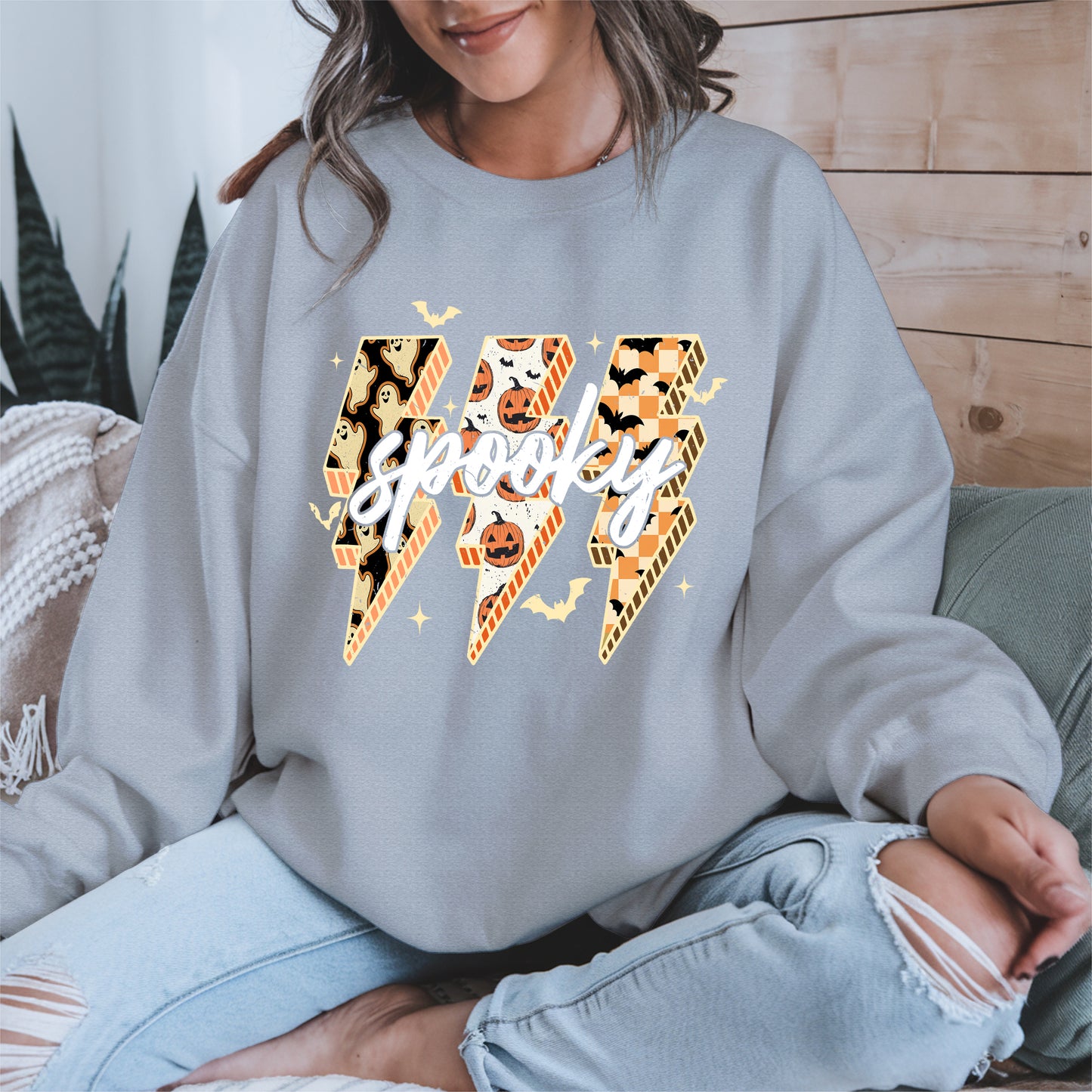 Spooky Lightning Bolt Halloween shirt