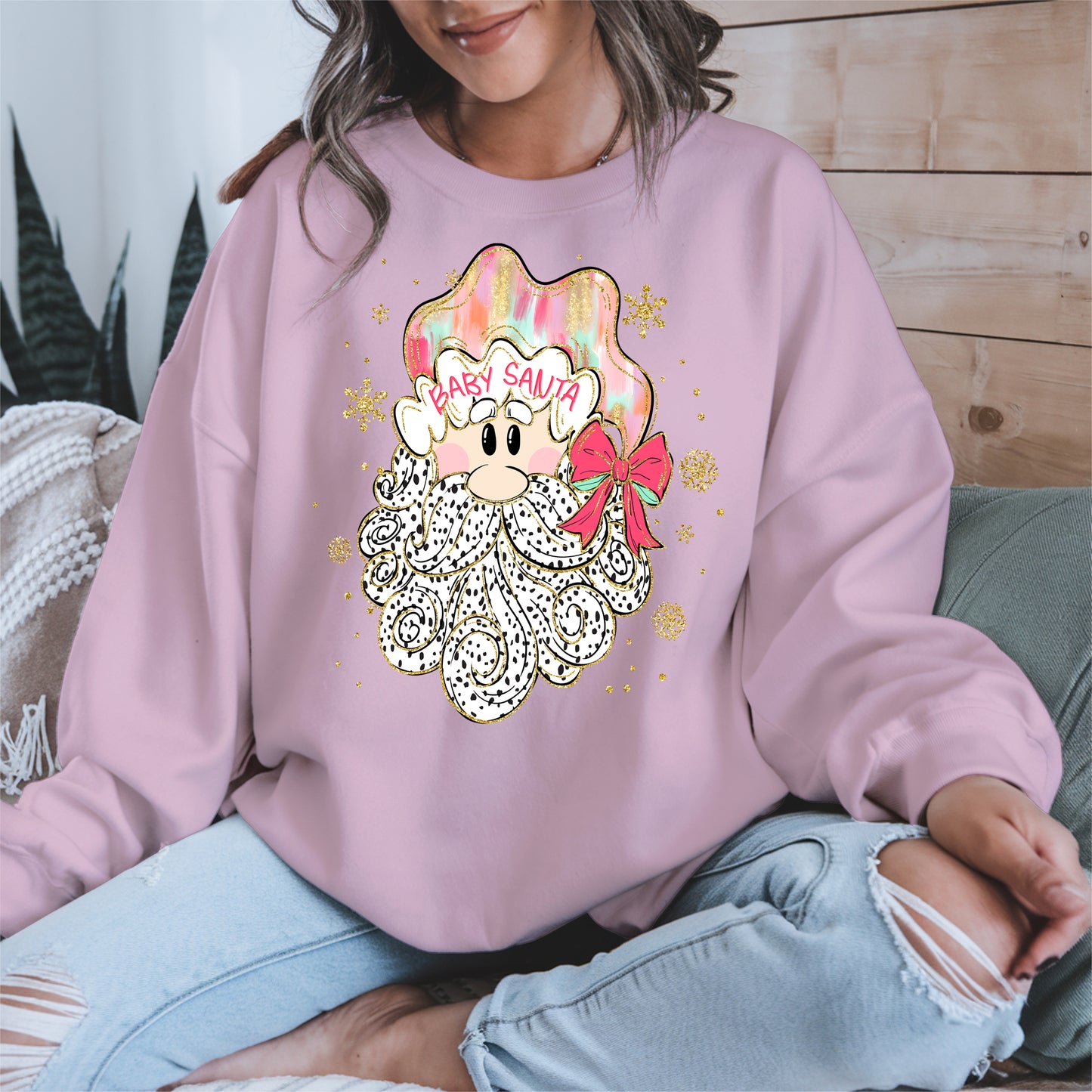 Santa Baby Shirt, Cute Christmas Sweatshirt, Hoodie