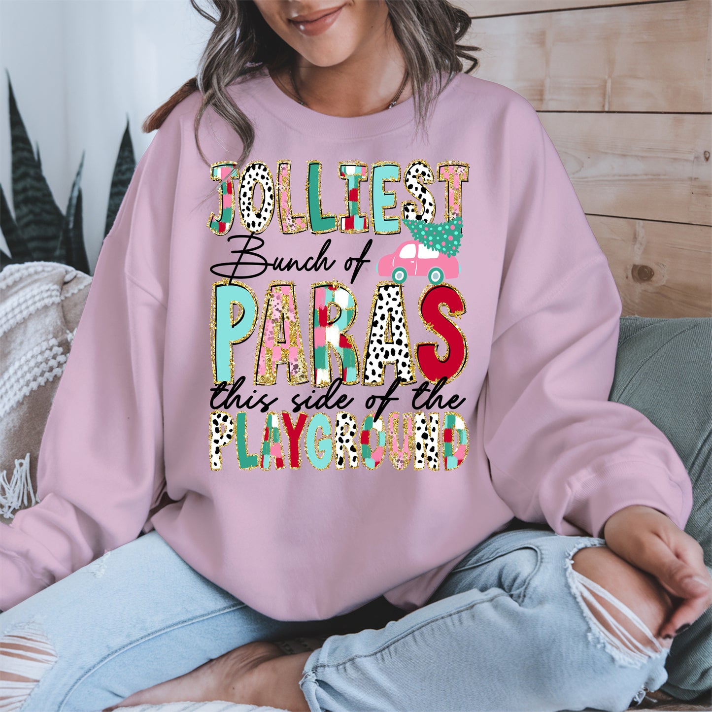 Jolliest Bunch of Teachers Christmas Shirt