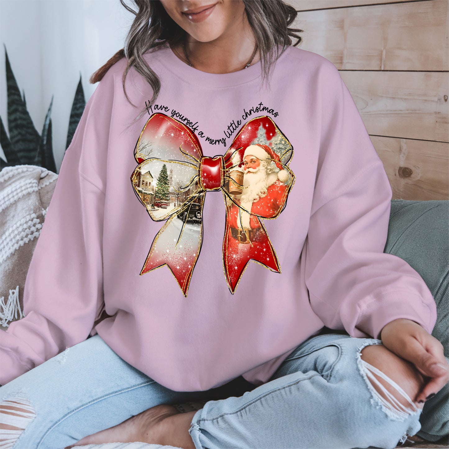 Small Town Christmas Santa Holiday Shirt