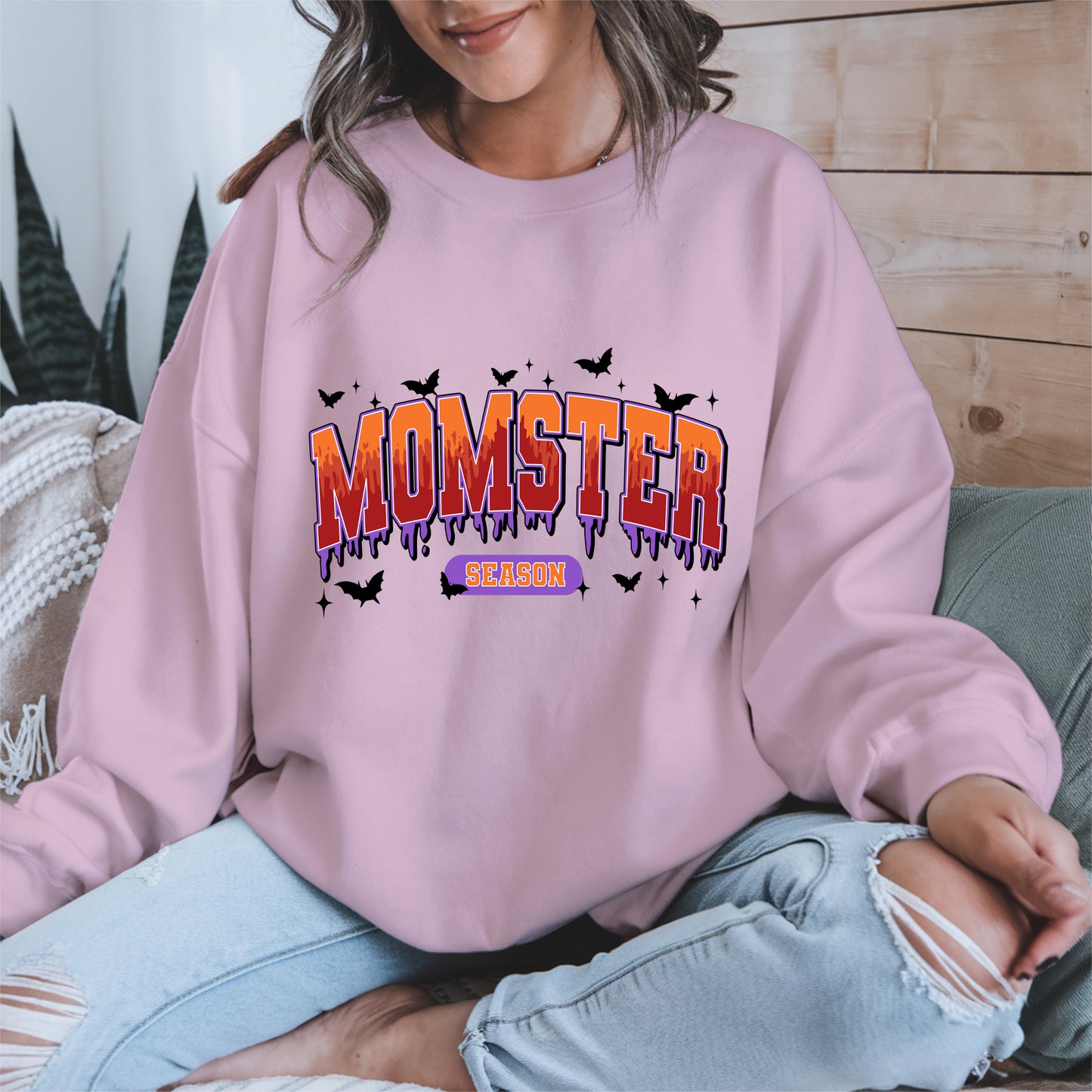 Momster Season Shirt Hoodie Sweatshirt for Halloween Moms