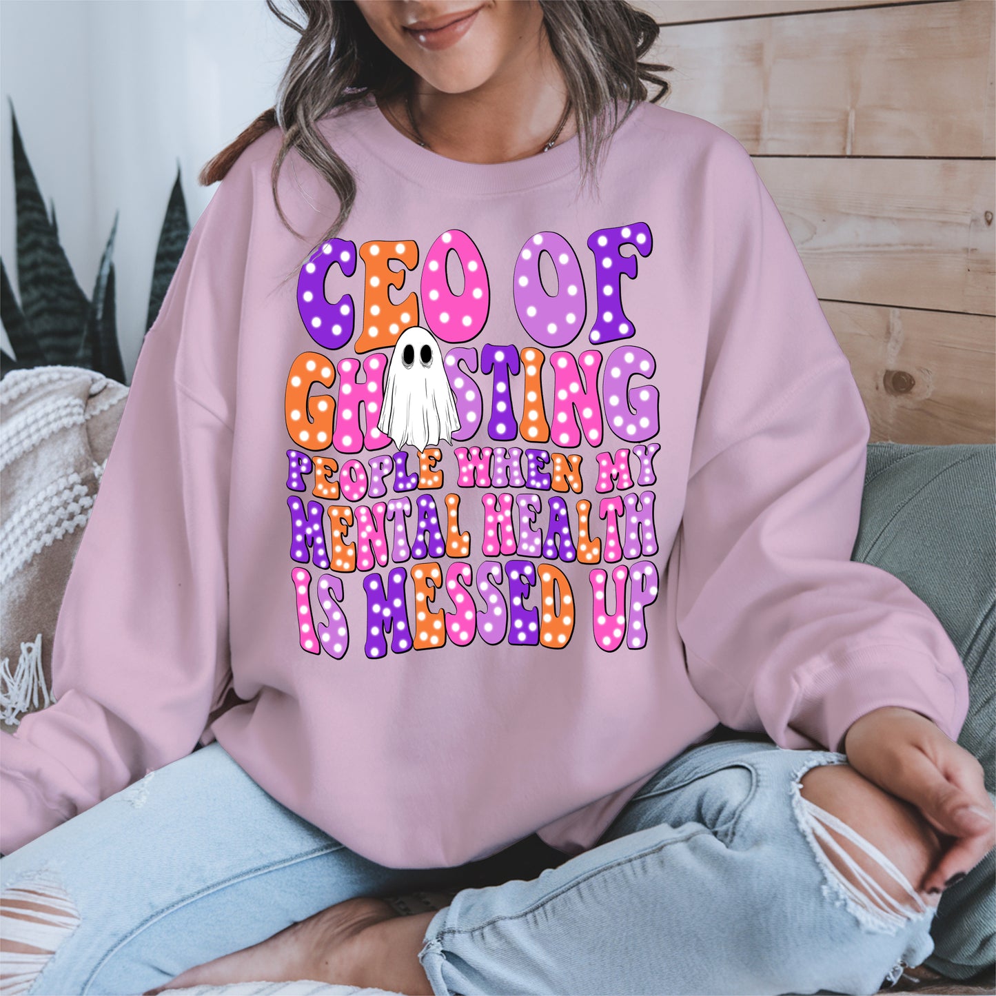 CEO of Ghosting Mental Health Shirt - Funny Ghost Tee
