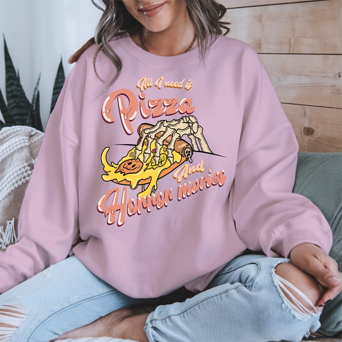 All I Need Is Pizza And Horror Movies Shirt