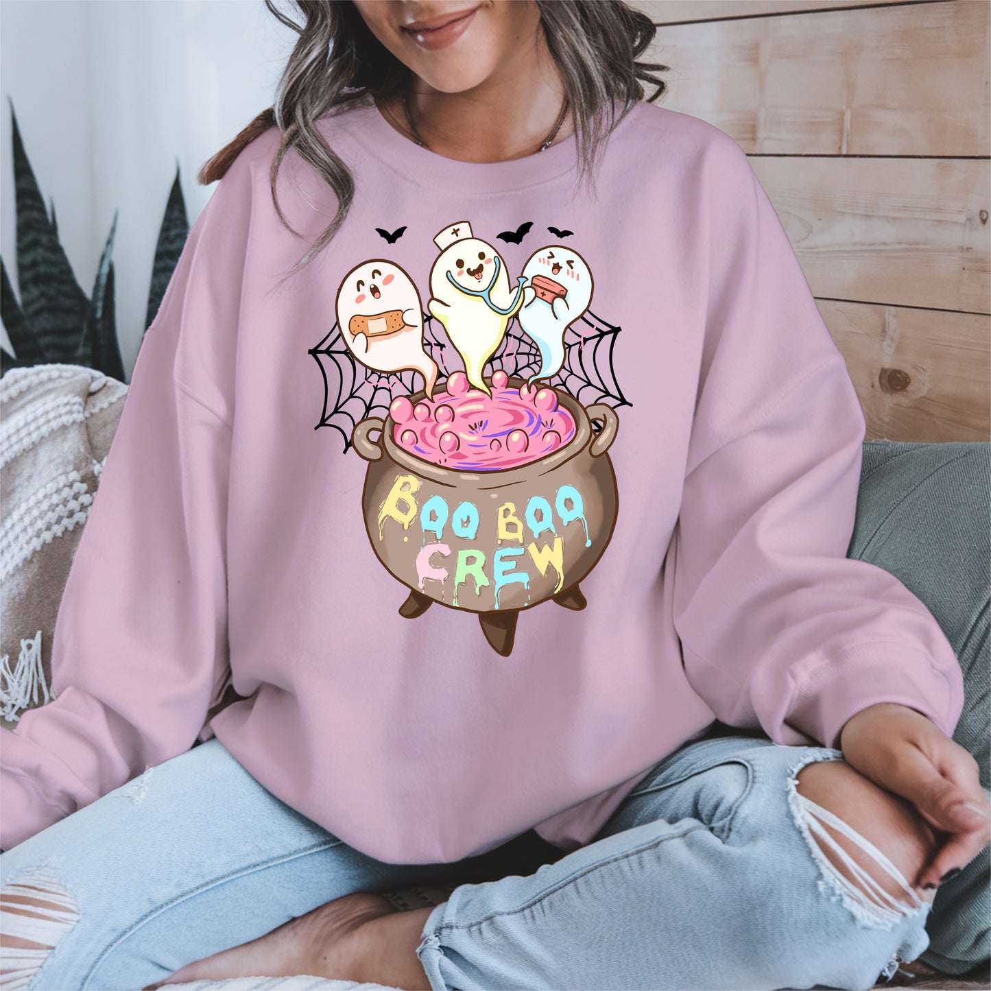 Boo Boo Crew – Cute Halloween Nurse Ghost Shirt