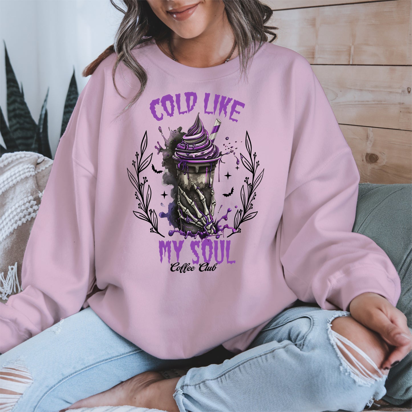 Cold Like My Soul Skeleton Drink Halloween Shirt