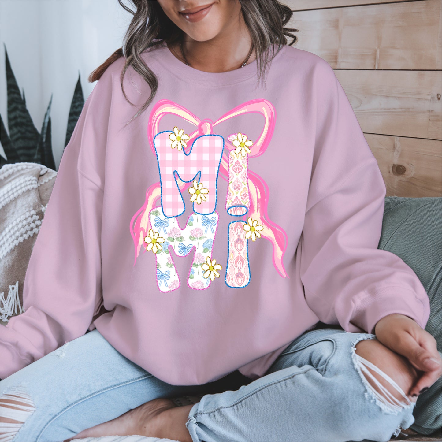 Cute MIMI Shirt Mother Tee Hoodie Sweatshirt Gift for Grandma
