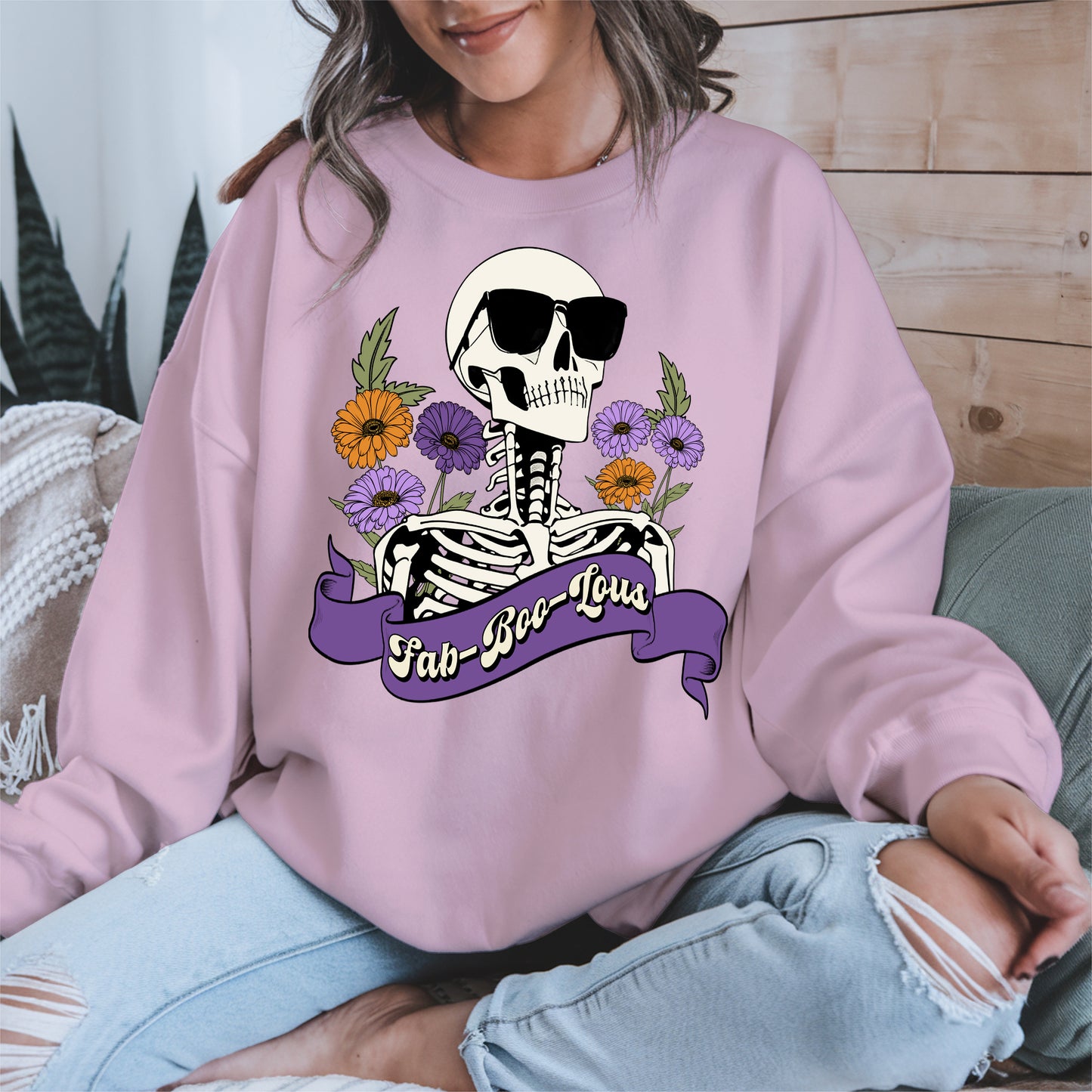 Fab-Boo-Lous Skeleton Halloween Shirt