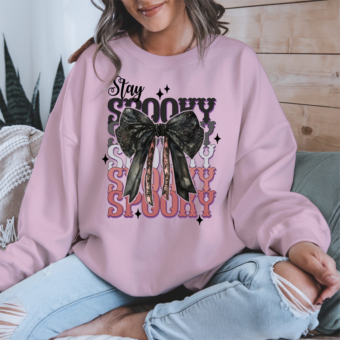 Gothic Spooky Bow Halloween Shirt