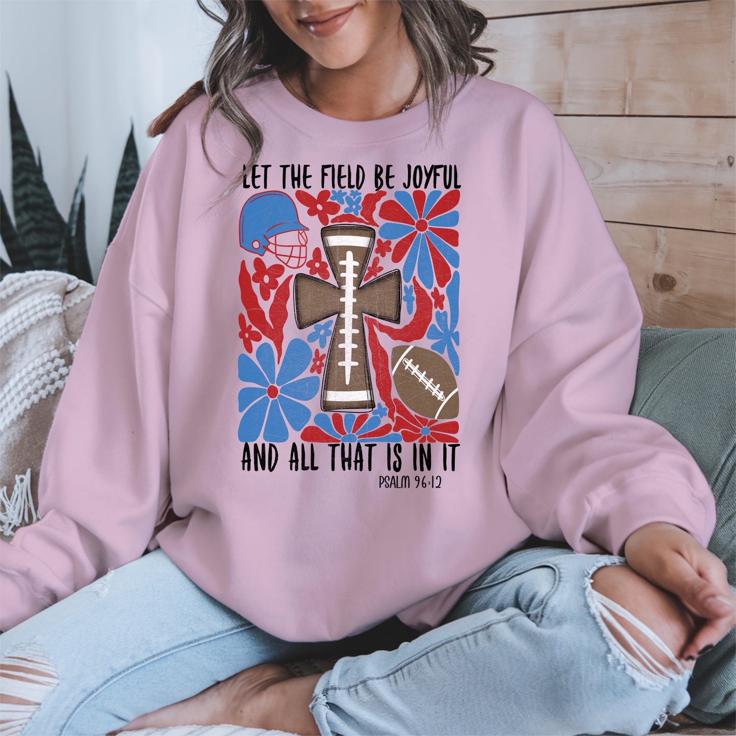 Faith Football Shirt Sport Tee Hoodie Sweatshirt Gift for Fans