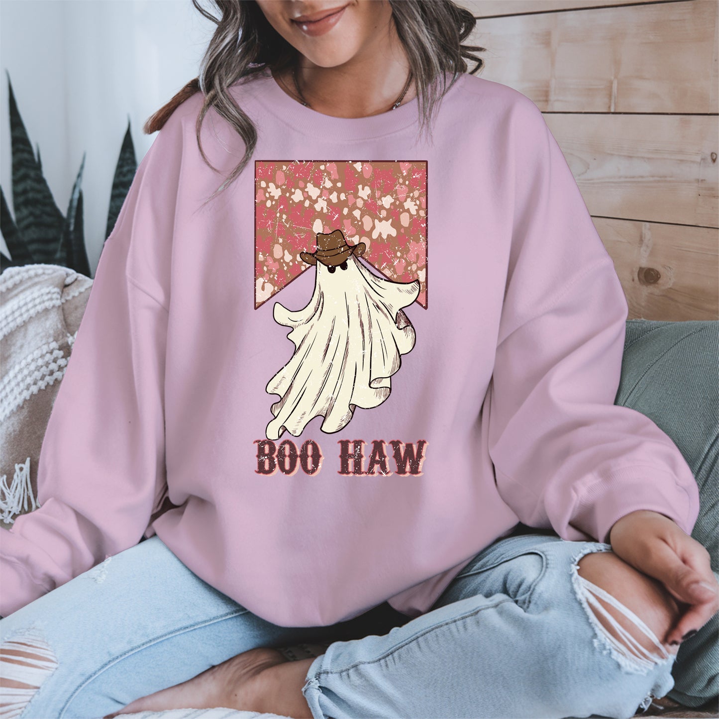 Boo Haw Western Ghost Cowgirl Tee