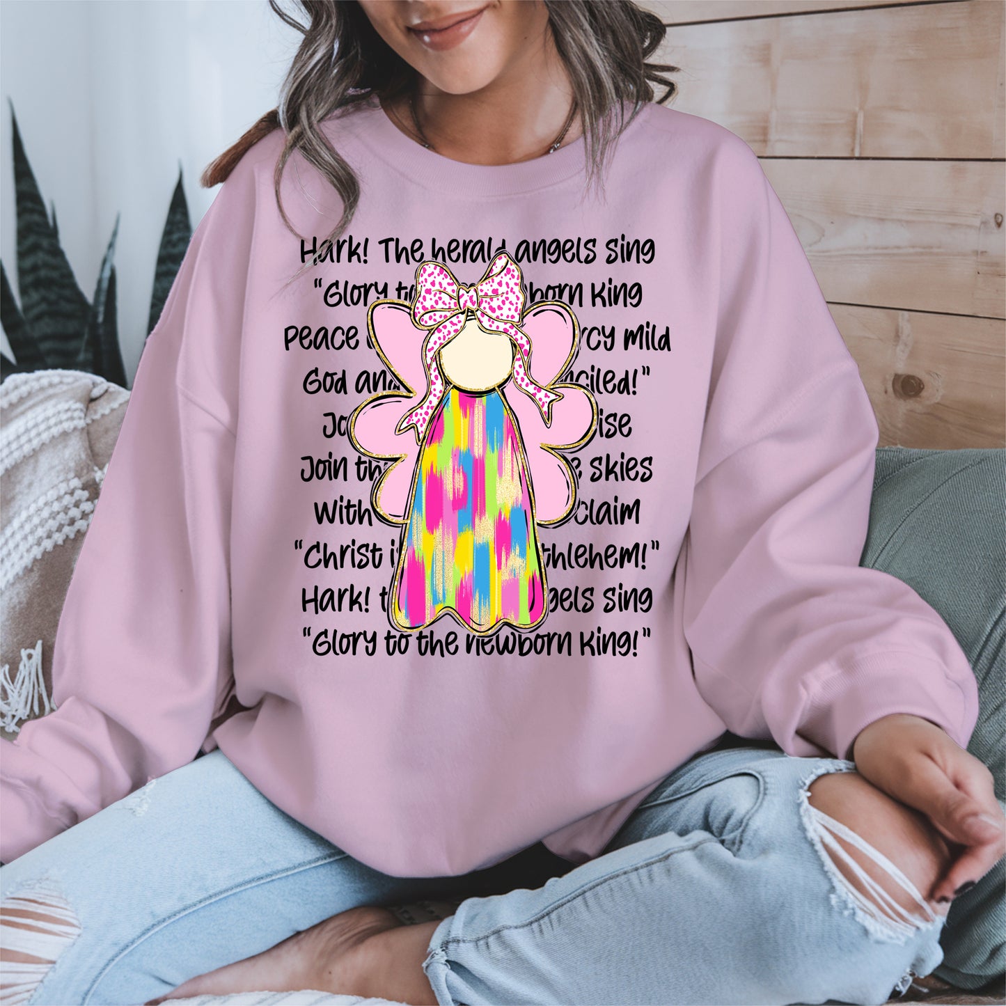 Colorful Angel Christmas Shirt