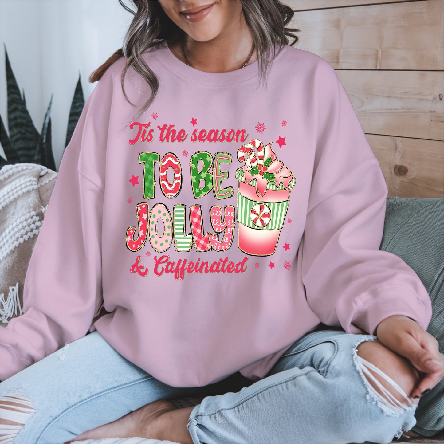 Tis the Season to Be Jolly and Caffeinated Shirt