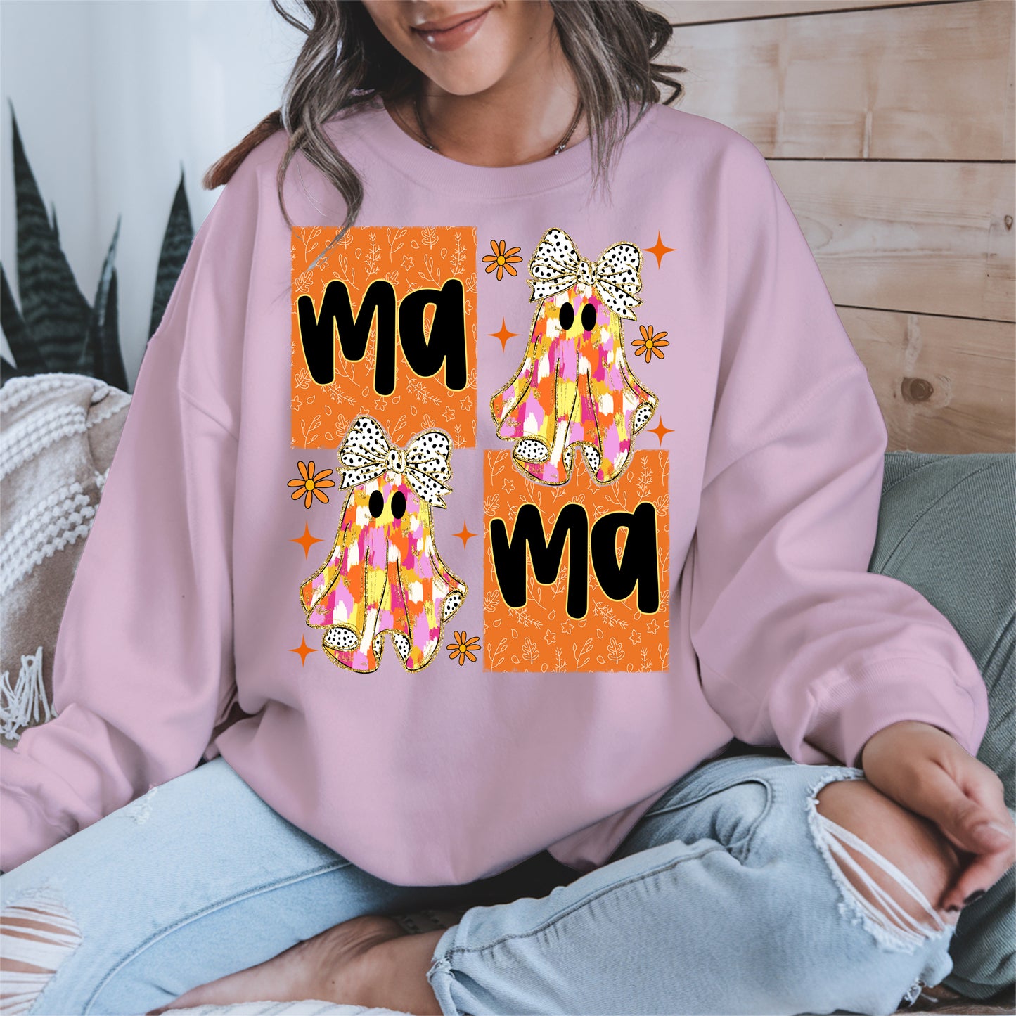 Mama Boo Ghost halloween shirt
