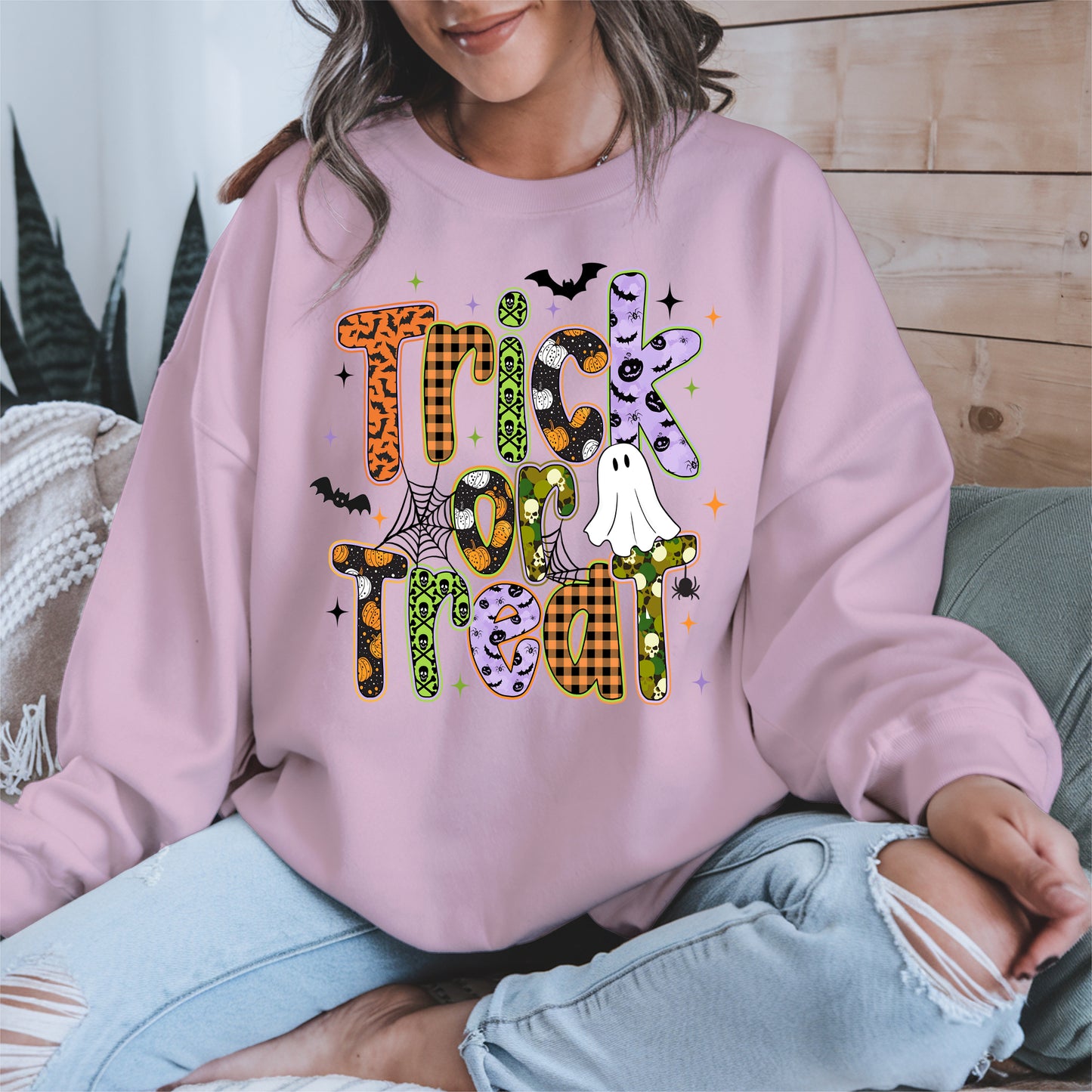 Trick or treat halloween shirt