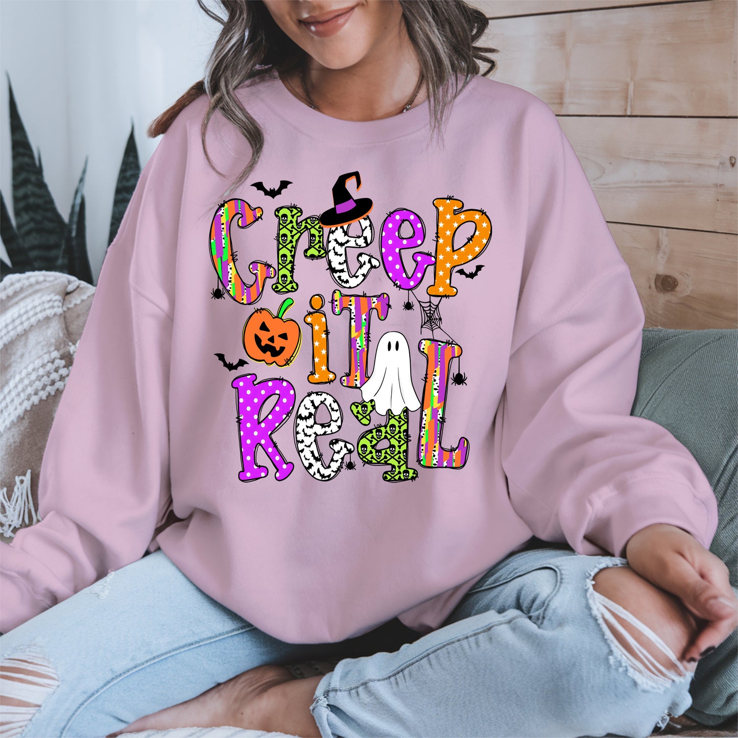 Creep It Real Doodle halloween shirt