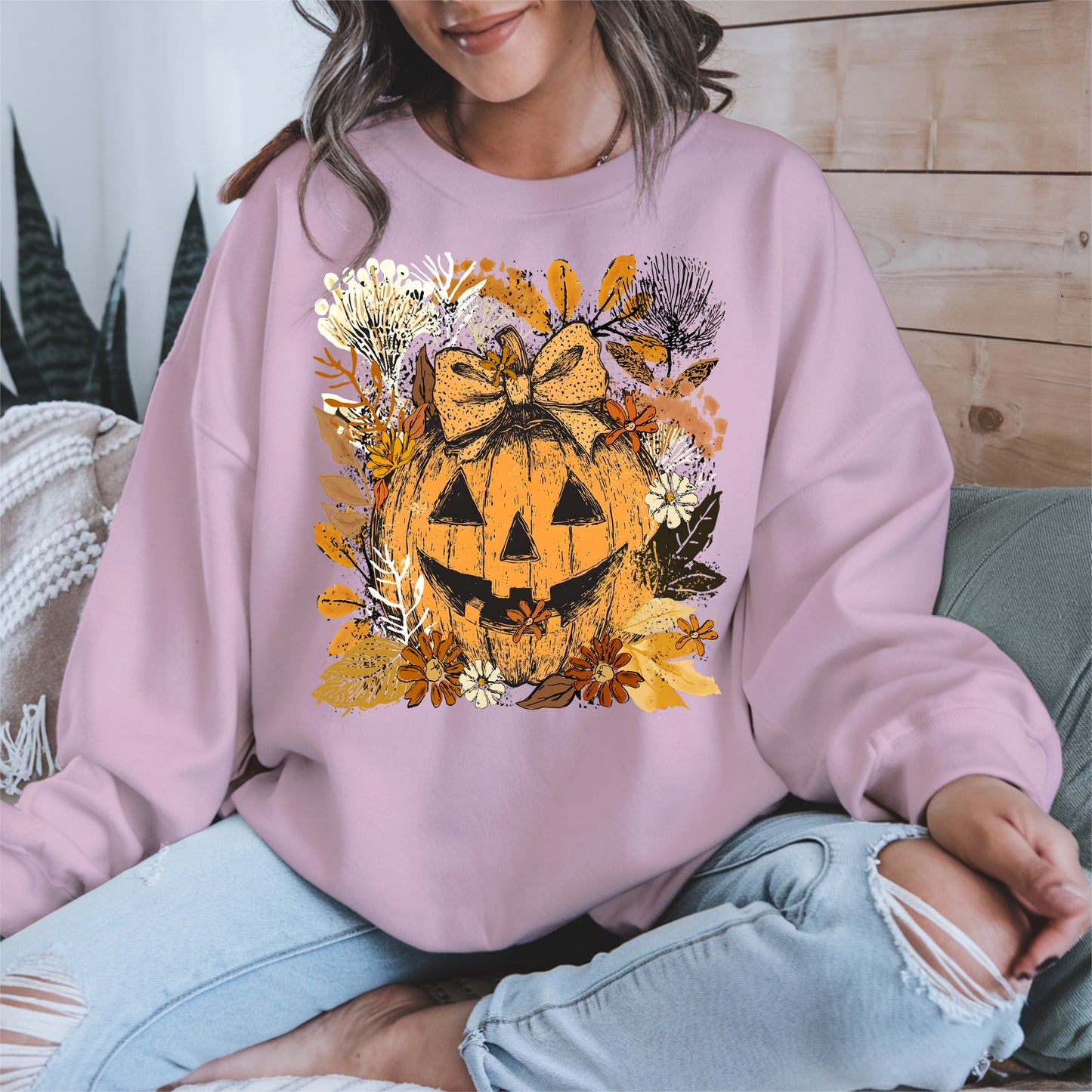 Halloween Pumpkin Coquette Bow shirt