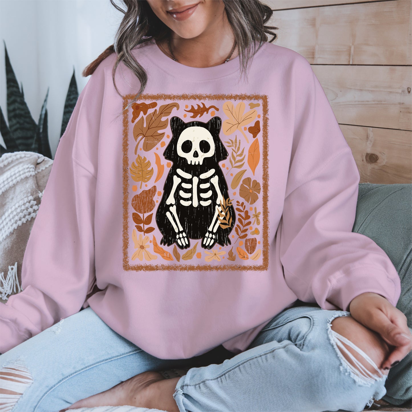 Halloween raccoon floral halloween shirt