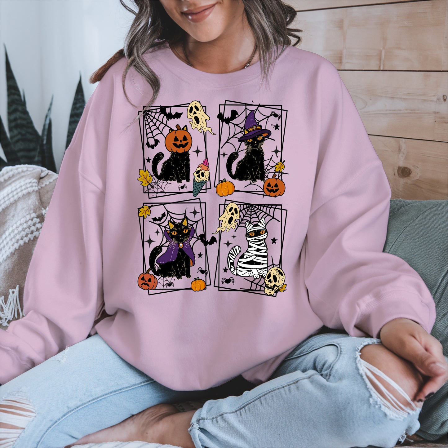Black Cat Halloween shirt and hoodie