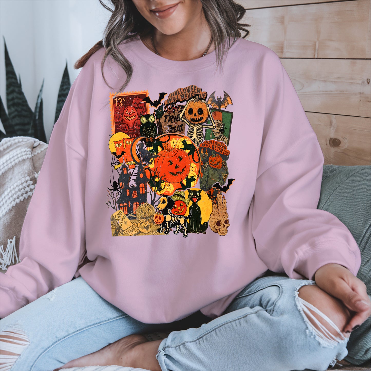 Collage Halloween shirt and hoodie
