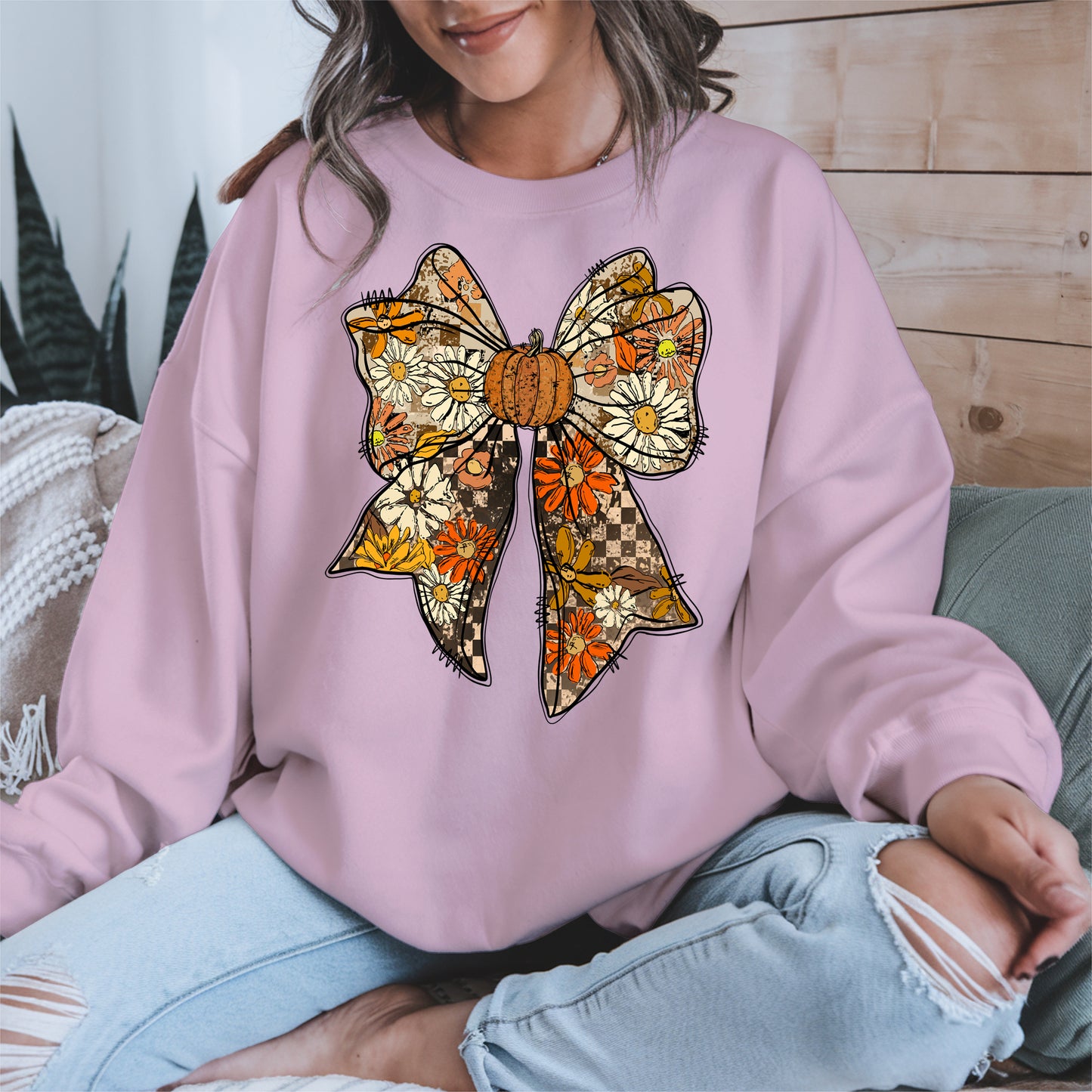 Floral Halloween Coquette Bow shirt