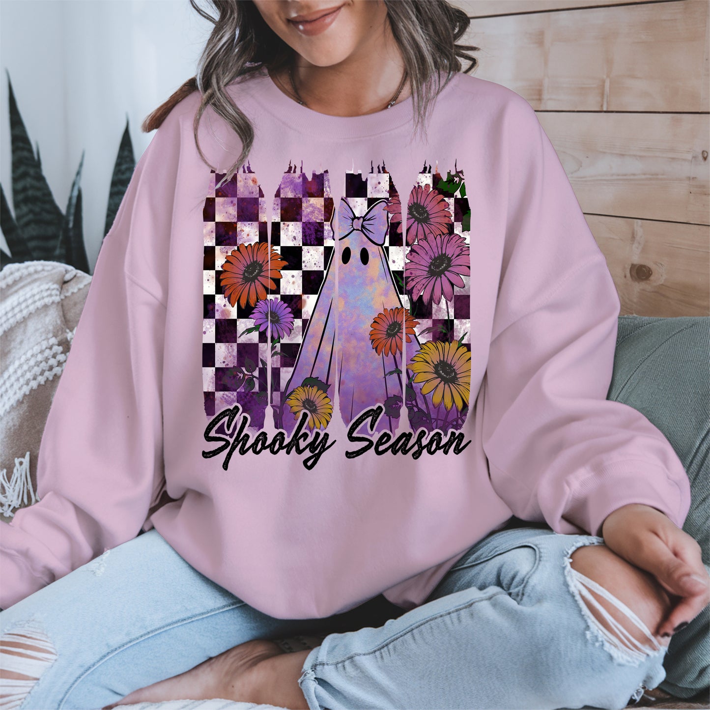 Floral Ghost Halloween shirt