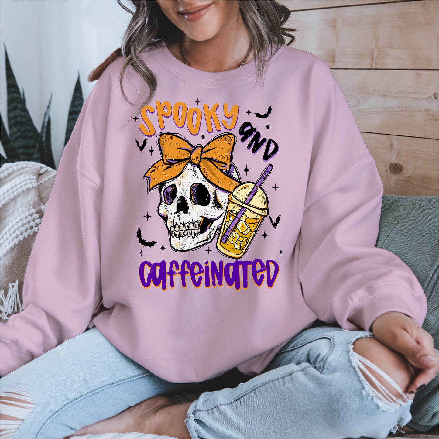 Spooky and Caffeinated halloween shirt
