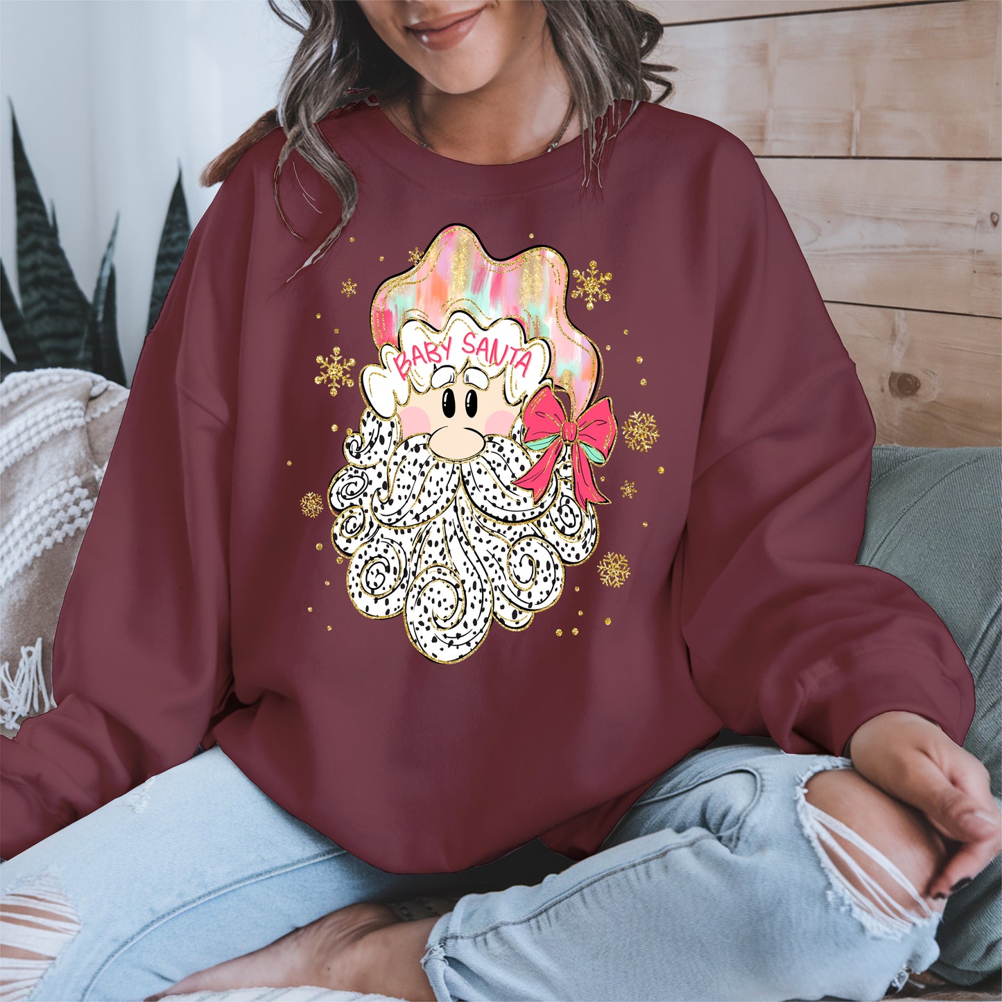 Santa Baby Shirt, Cute Christmas Sweatshirt, Hoodie