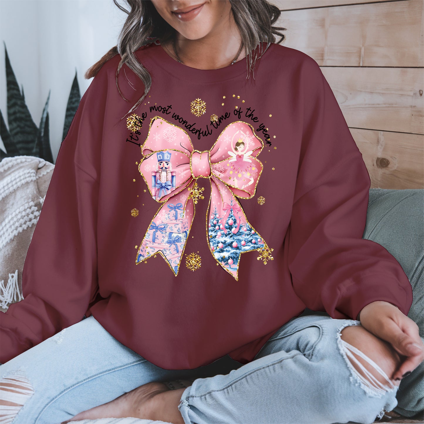 It is the Most Wonderful Time Christmas Bow Shirt